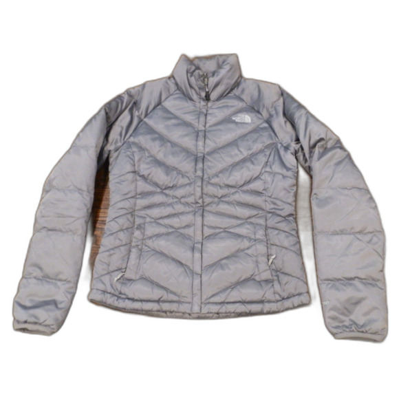 The North Face Silver Gray Puffer Jacket 550 Women's Size Small - Picture 1 of 2
